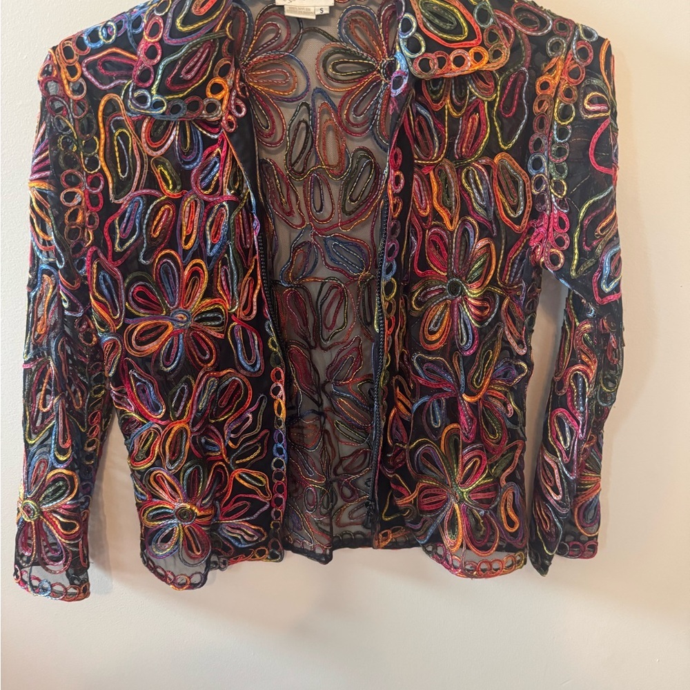 Colorful Embroidered Women's Jacket. #A0006